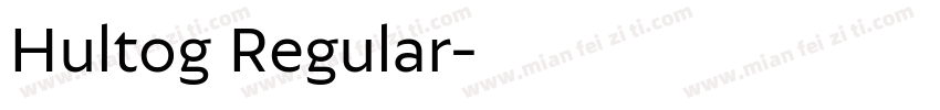 Hultog Regular字体转换